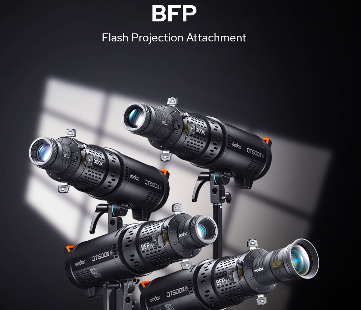 Godox BFP Flash Projection Attachment for Bowens Mount Studio Flash ...