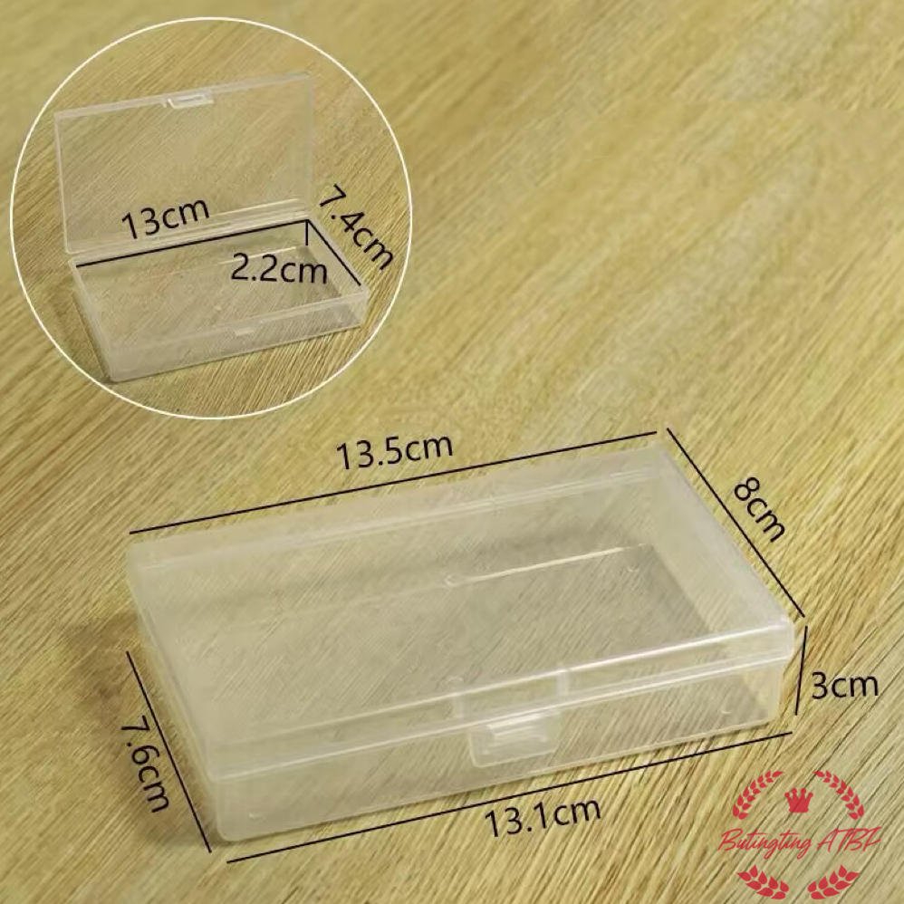 Empty PP Transparent plastic storage covered plastic box | Shopee ...