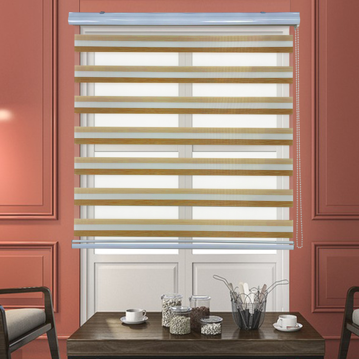 Modern Design Tri Color Blinds 60/80/100/120/140 Colorful Blinds For ...