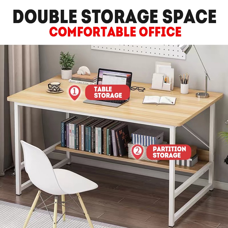 80/100/120cm Study Table Computer Table Office Table Study Desk Table ...
