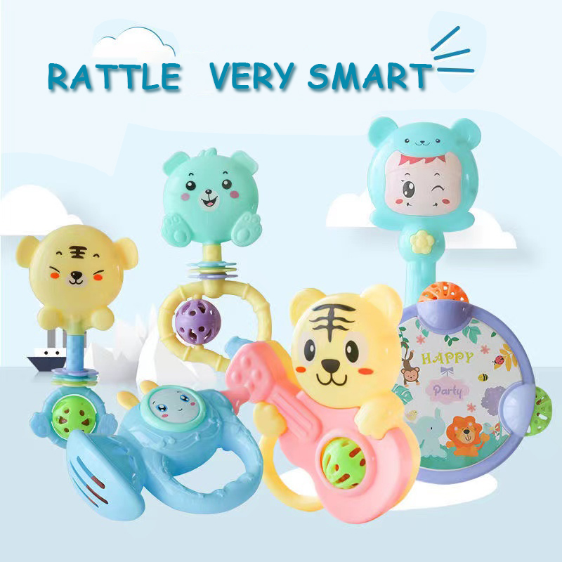 5 Pcs Baby Sensory Toys Baby Early Development Toys 5 Pcs Newborn Baby ...