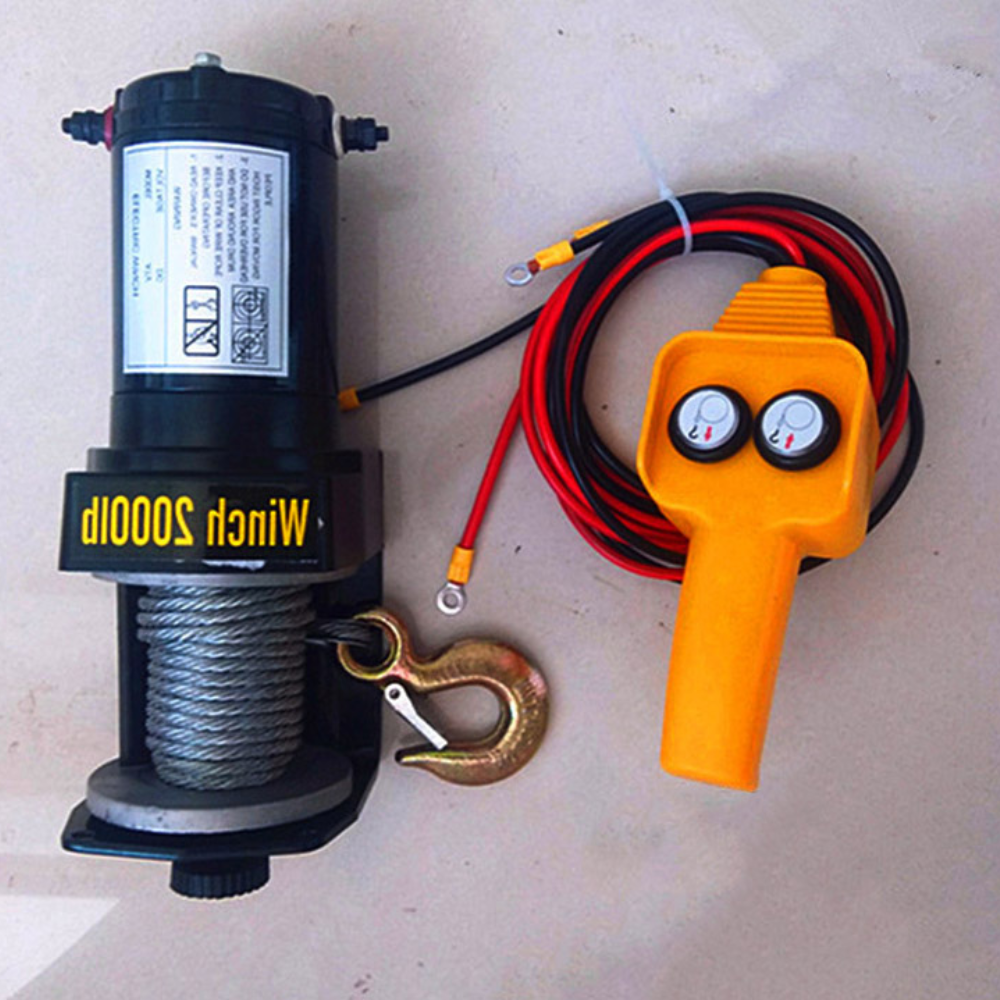HOT SALE HEAVY DUTY OFF ROAD PORTABLE ELECTRIC CAR WINCH 12V 3000LBS ...