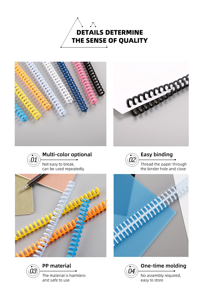 30 Hole Loose Leaf Binders Ring Spring Spiral Rings for A4 A5 B5 Free ...