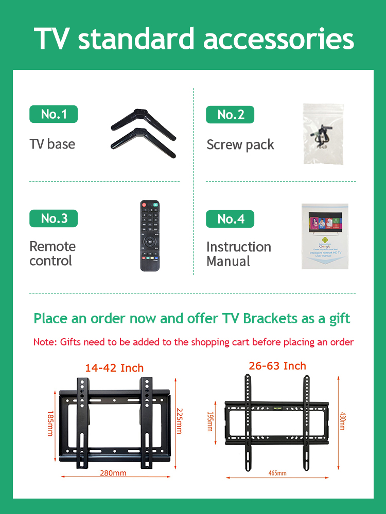 ICON Smart Tv Hd LED Extra Slim Television Google Flat Screen Portable ...