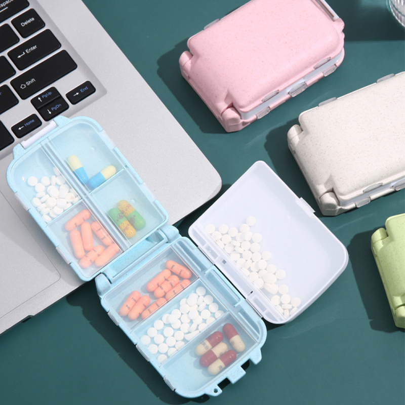 3 Layer 8 Girds Folding Family First Aid Drug Box Organizer Portable ...