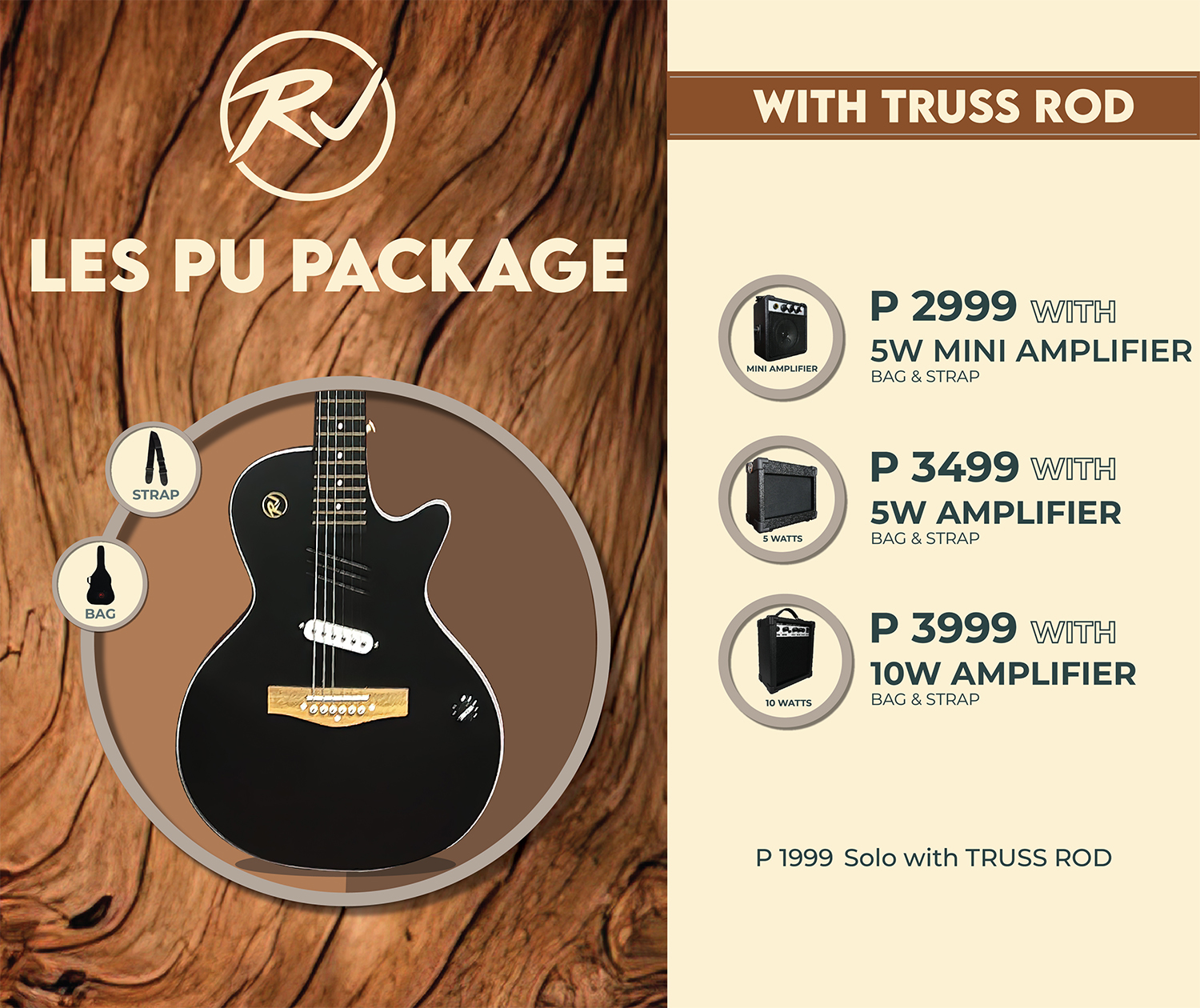 Rj les pu acoustic deals electric guitar