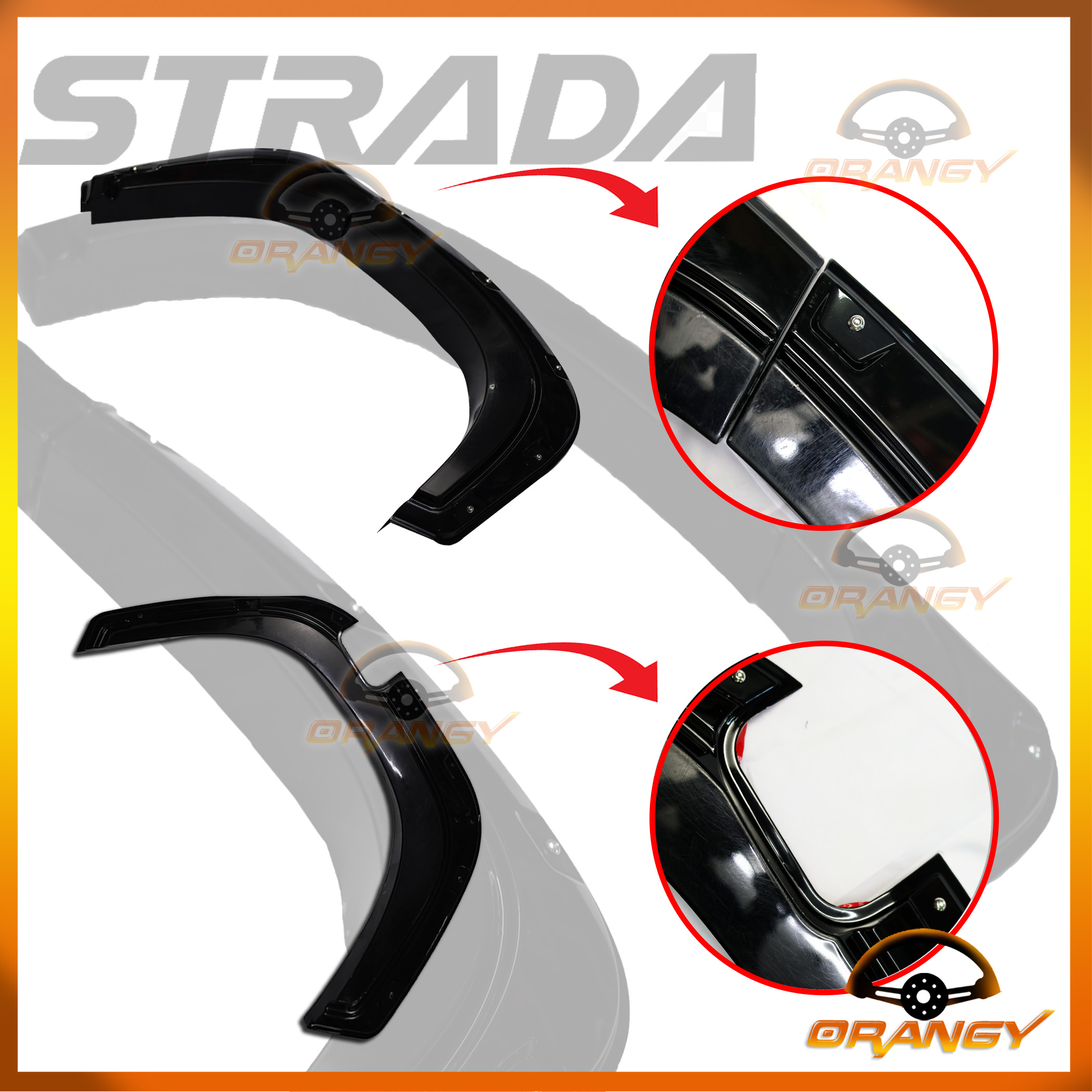 Mitsubishi Strada 2019 to 2023 Bushwacker 6 inches ( Car Accessories ...
