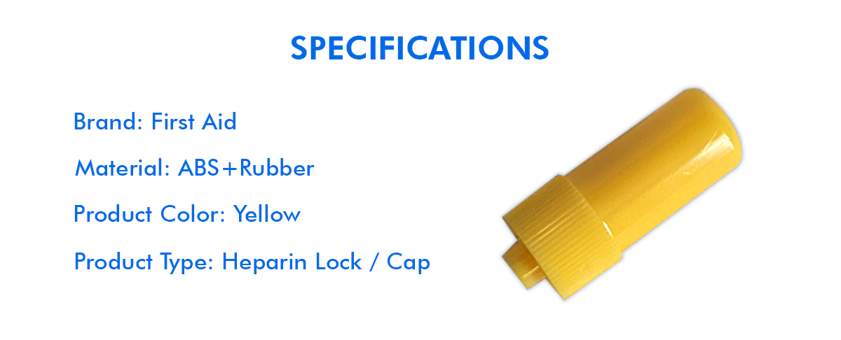 First Aid Heparin Lock/Cap - Hep Lock/Hep Cap (1 PIECE) | Medical ...