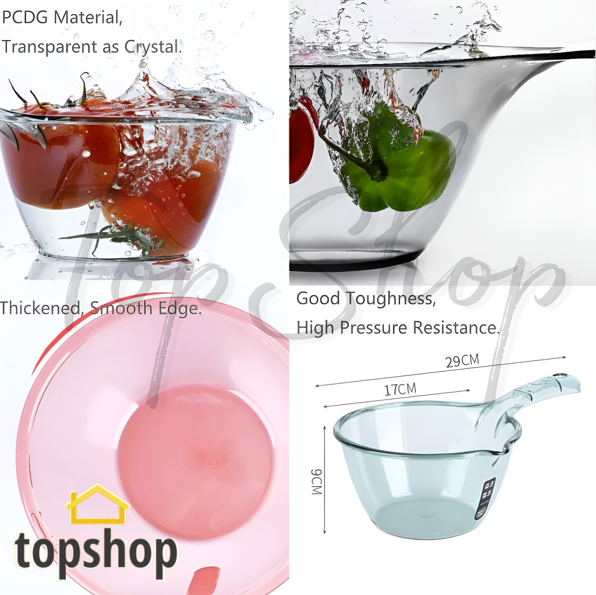 TOPSHOP 1pc Multi Purpose Japanese Water Dipper Clear Tabo Aesthetic ...