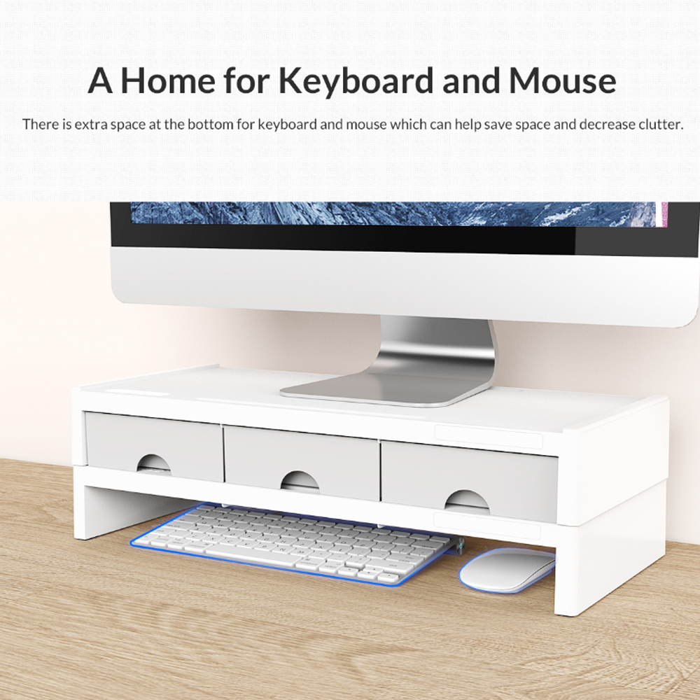 ORICO ABS Plastic PC Monitor Stand Riser (50 x 22 x 7.4cm) / (50 x 22 x ...