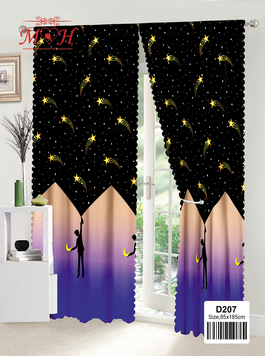 New window curtain 85 x 185cm door curtain bedroom living room Shopee
