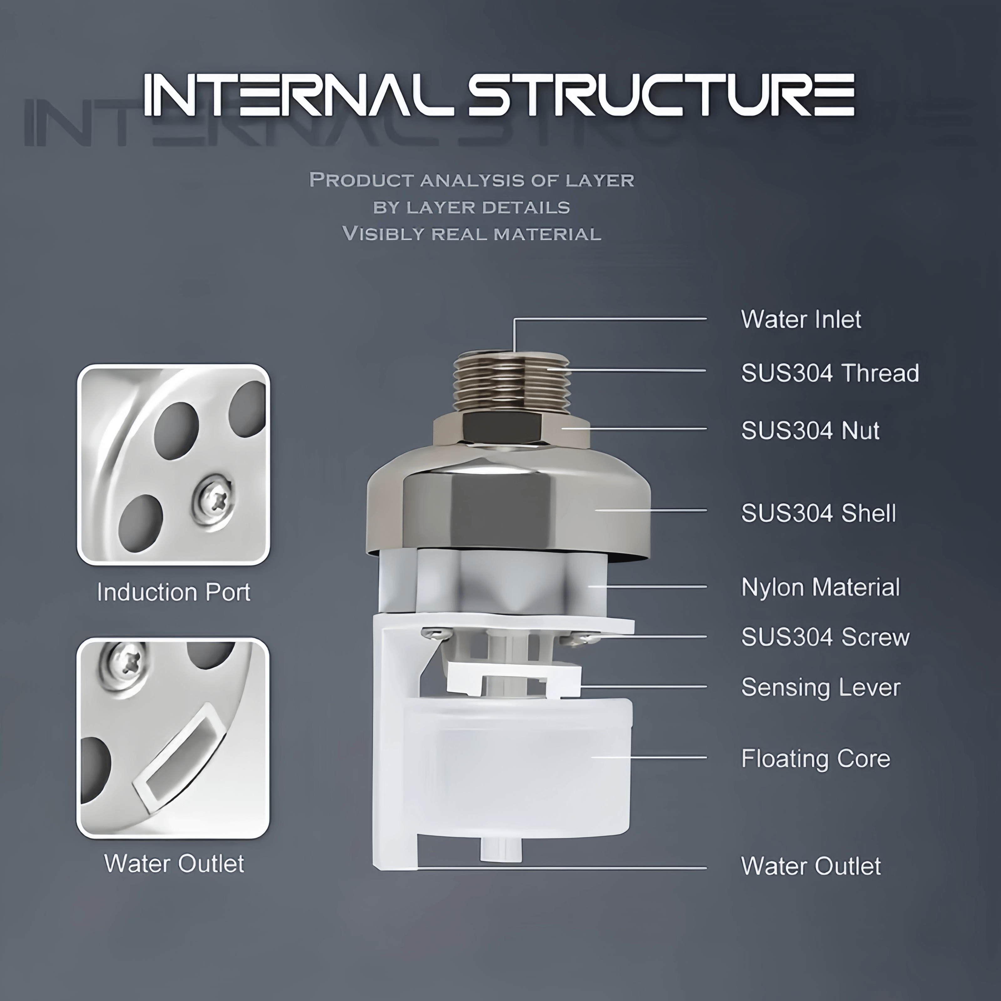 304 Stainless Steel Automatic Water Level Control Valve Automatic