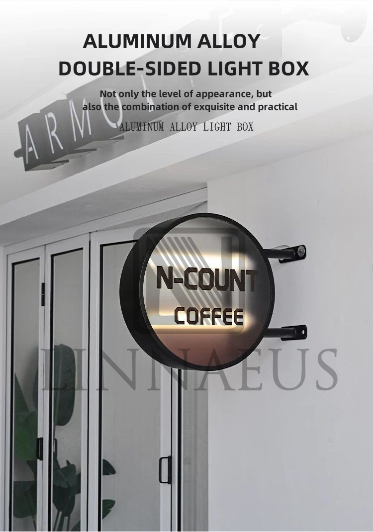 ADS Adverting Round Outdoor LED Light Sian Doubled Sided Circ ular ...