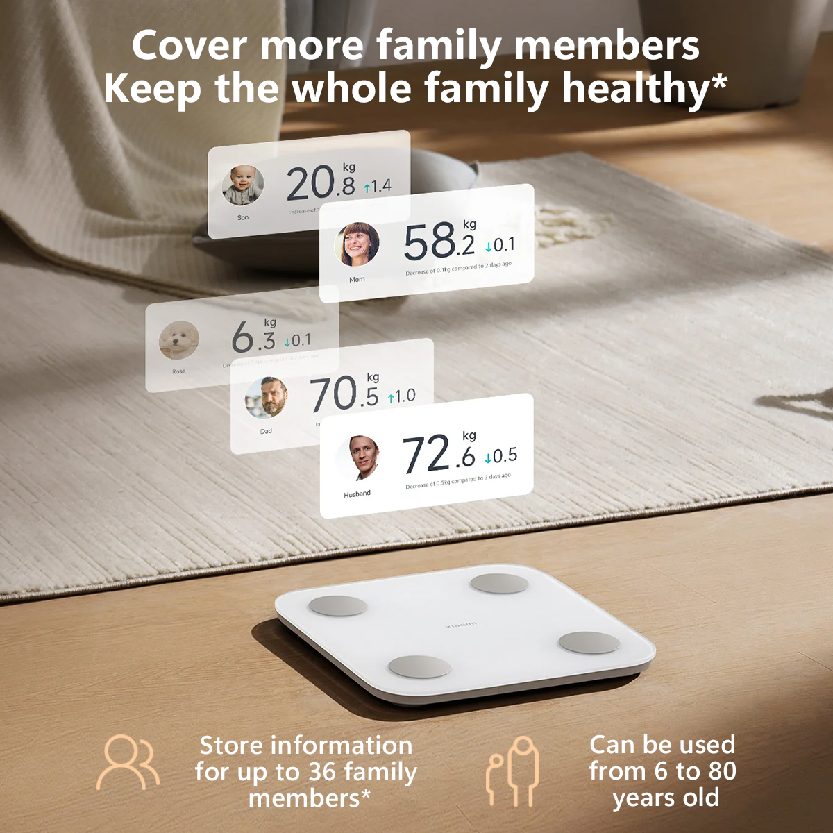 Xiaomi Body Composition Scale S400, Bluetooth Led France - View #7