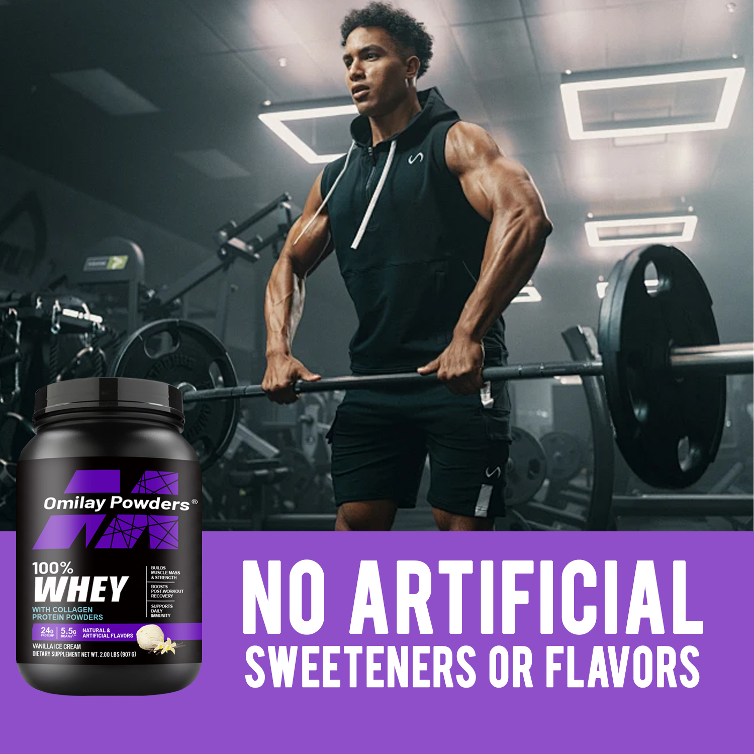 Omilay Whey Protein Powder BCAA Supplement Powder Whey Protein Isolate ...