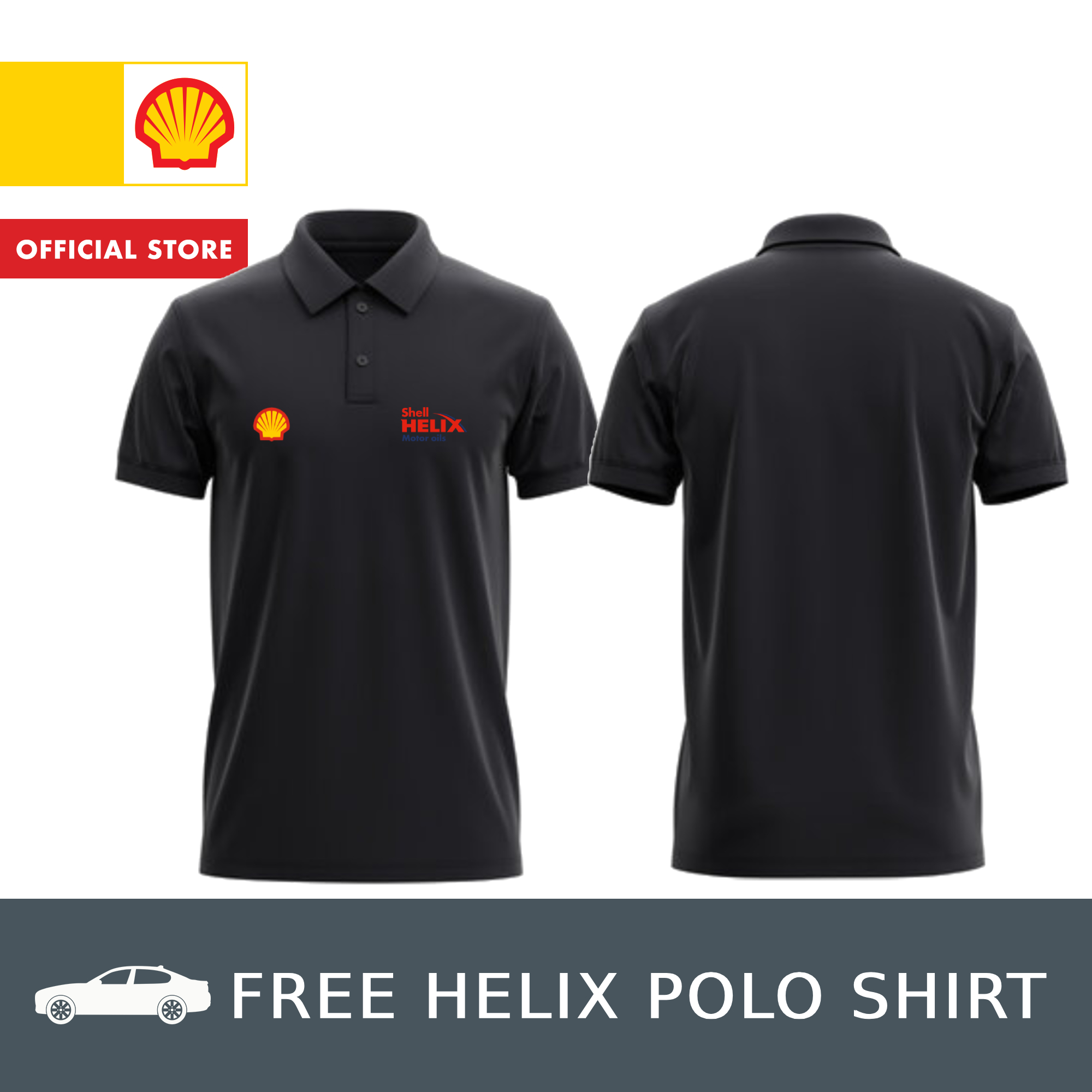 Shell Helix Polo Shirt - GWP (not for sale) | Shopee Philippines