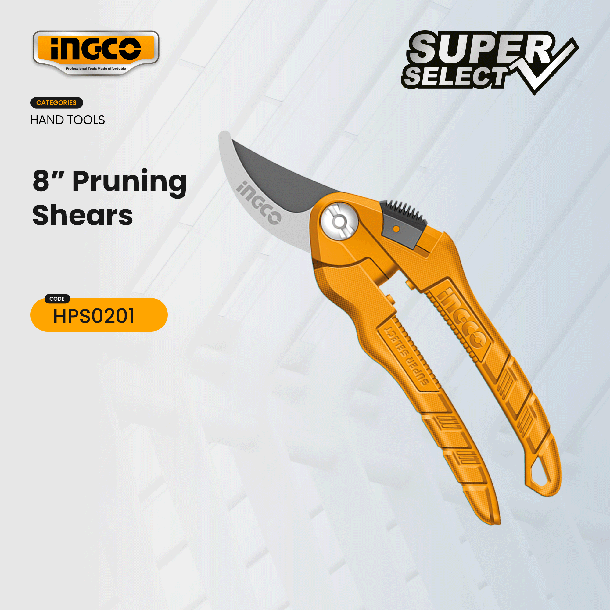 Ingco Secateurs Garden Pruning Shear Stem Cutter 8