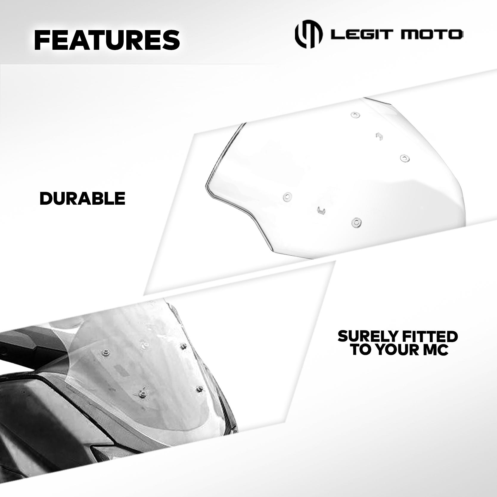 LEGITMOTO NMAX V1 VISOR WINDSHIELD CLEAR LENS WIND DEFLECTOR / WIND ...