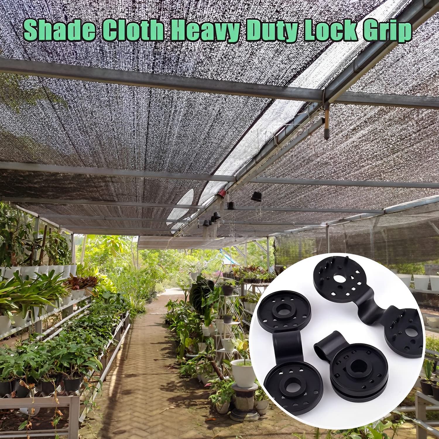50 Piece Shade Cloth Clips for Sun Shade Net fixing Clip Greenhouse ...