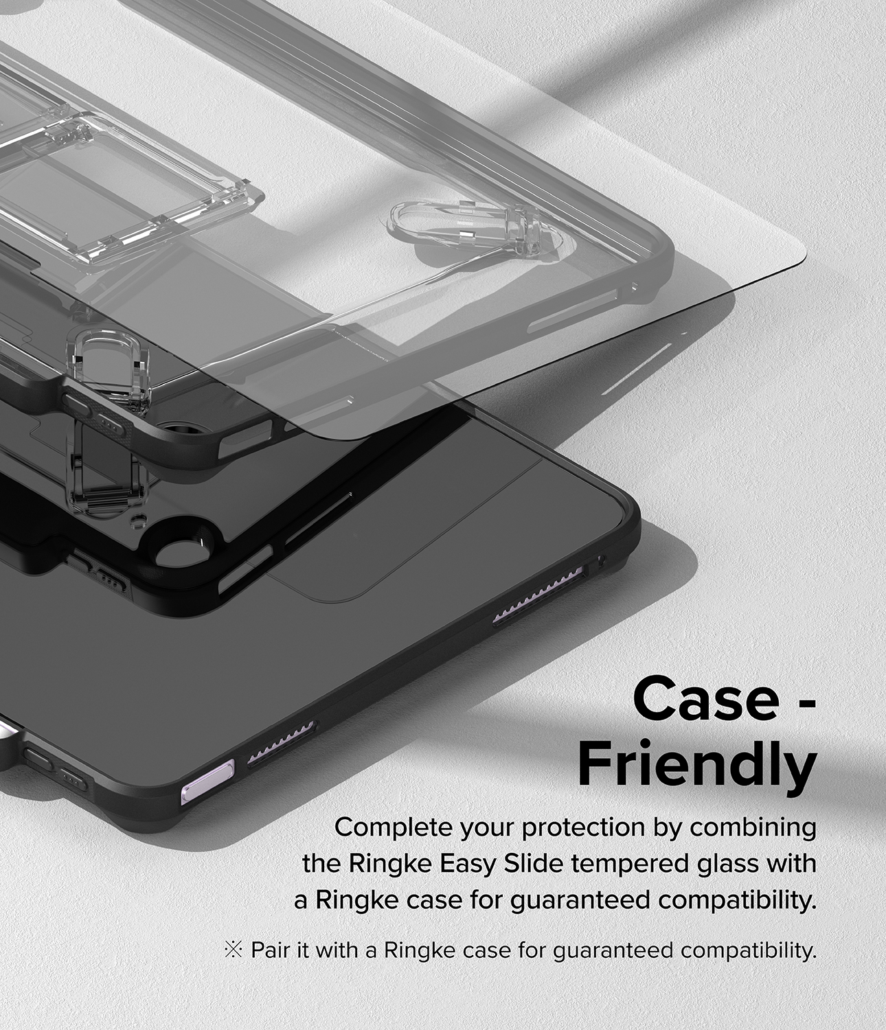 Ringke Easy Slide Tempered Glass Screen Protector for Apple iPad Air 13 ...