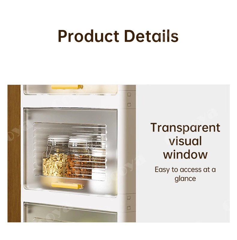 Cocoya Storage Cabinets for clothes toy Movable with wheel Storage Box ...