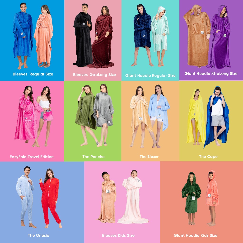 Bleeves® Burrito Gidie Kids Size Wearable Blanket for Men and