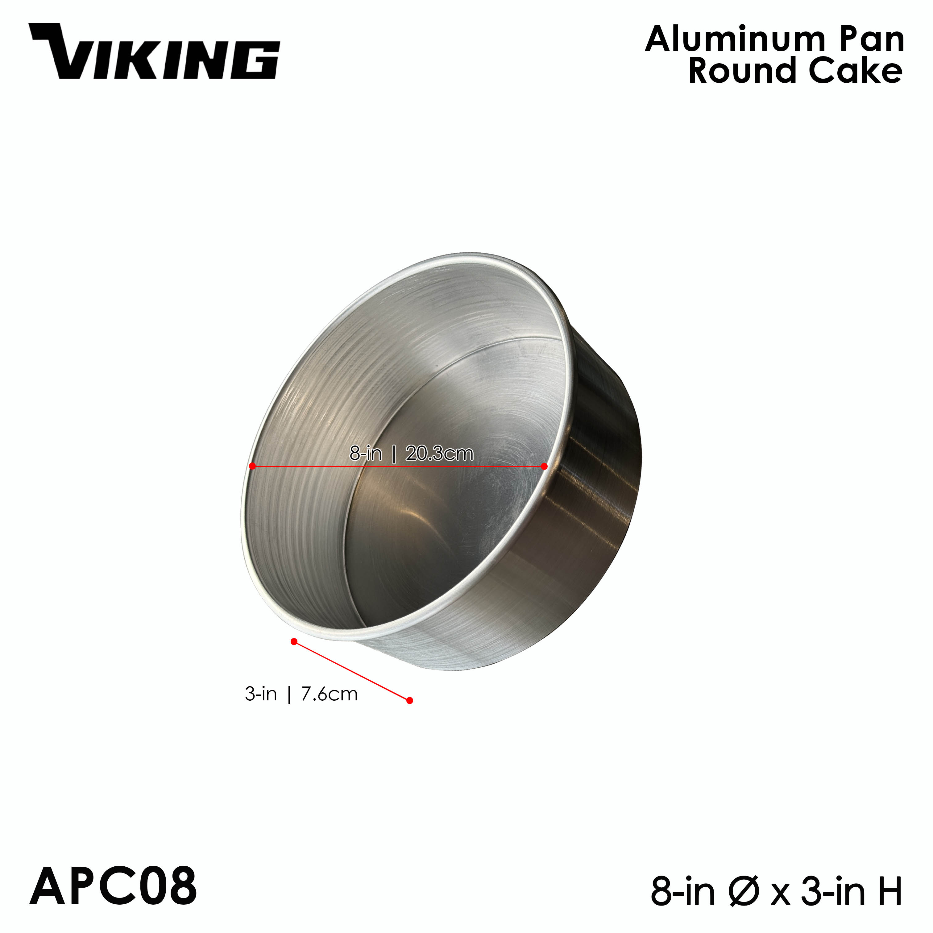 8inch Round Cake Pan made of Pure Aluminum Shopee Philippines