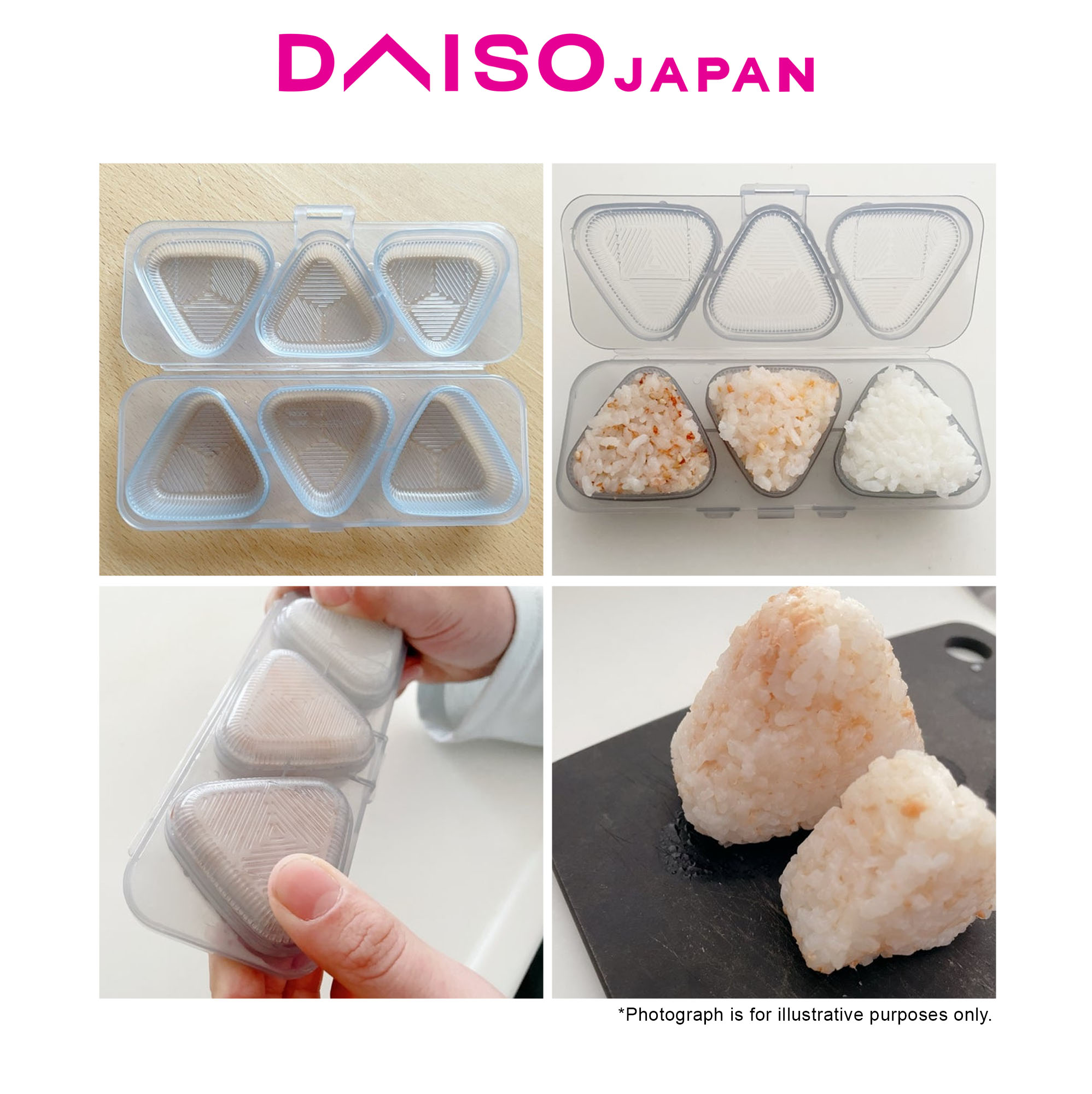 Daiso Gray Triangular Rice Ball Maker | Shopee Philippines