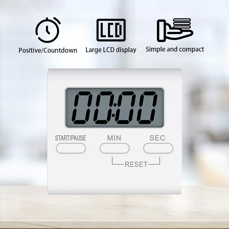 LCD Digital Kitchen Cooking Timer Mini Electronic Timer Count Down ...