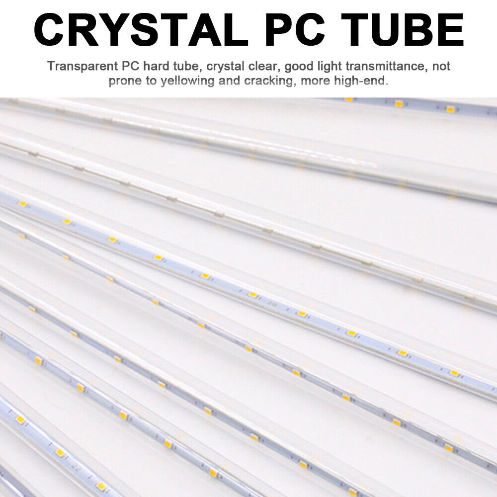 20/30/50cm LED Solar Tubes Meteor Shower Rain Lights Falling Raindrop ...
