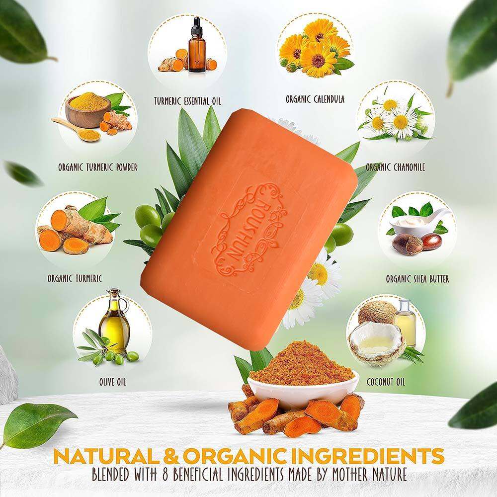 Original Turmeric Soap Deep Cleansing Whitening Moisturizing Acne
