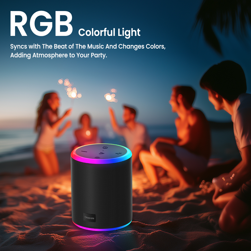 Orashare BS15 Portable Speaker Bluetooth With RGB TWS Stereo 10W ...