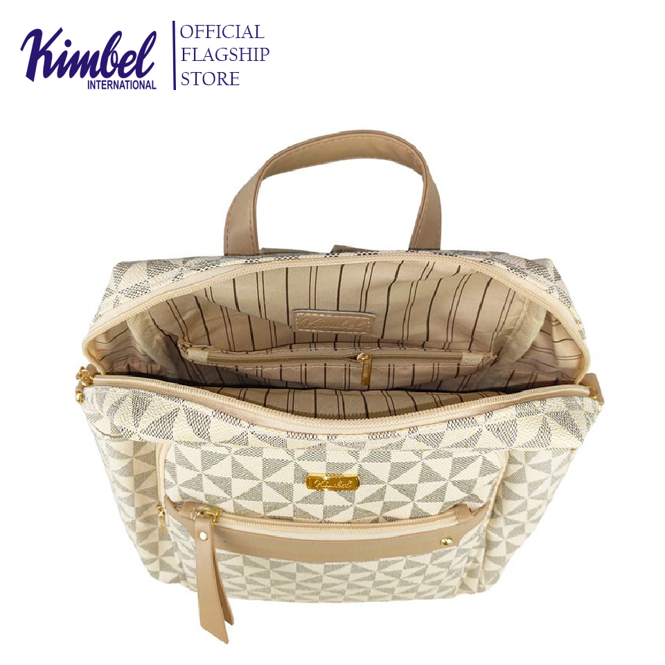 KIMBEL HGSB231308 Backpack Medium Size Synthetic Leather | Shopee ...