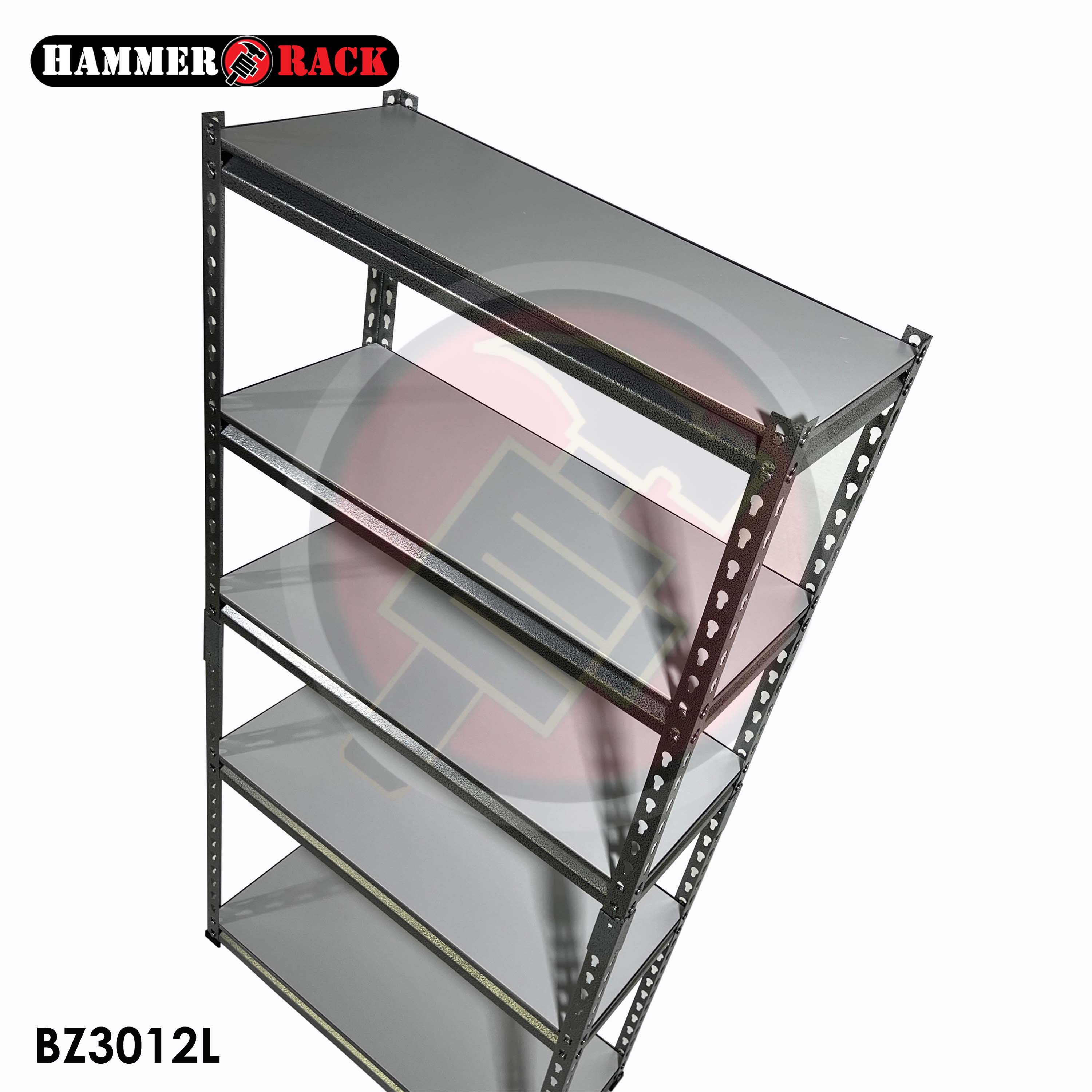 HAMMER RACK 5-Tier Heavy Duty Steel Storage Shelving 750kg | Shopee ...