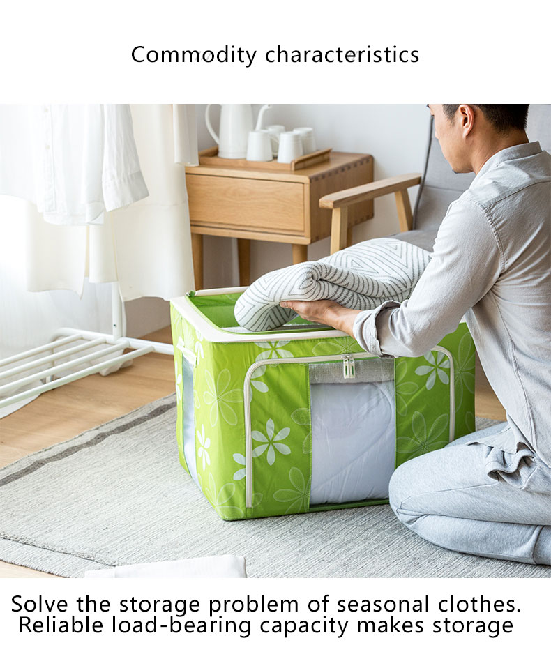 72L100L Large capacity Folding Stackable Oxford Cloth Quilt Pillow Toys ...