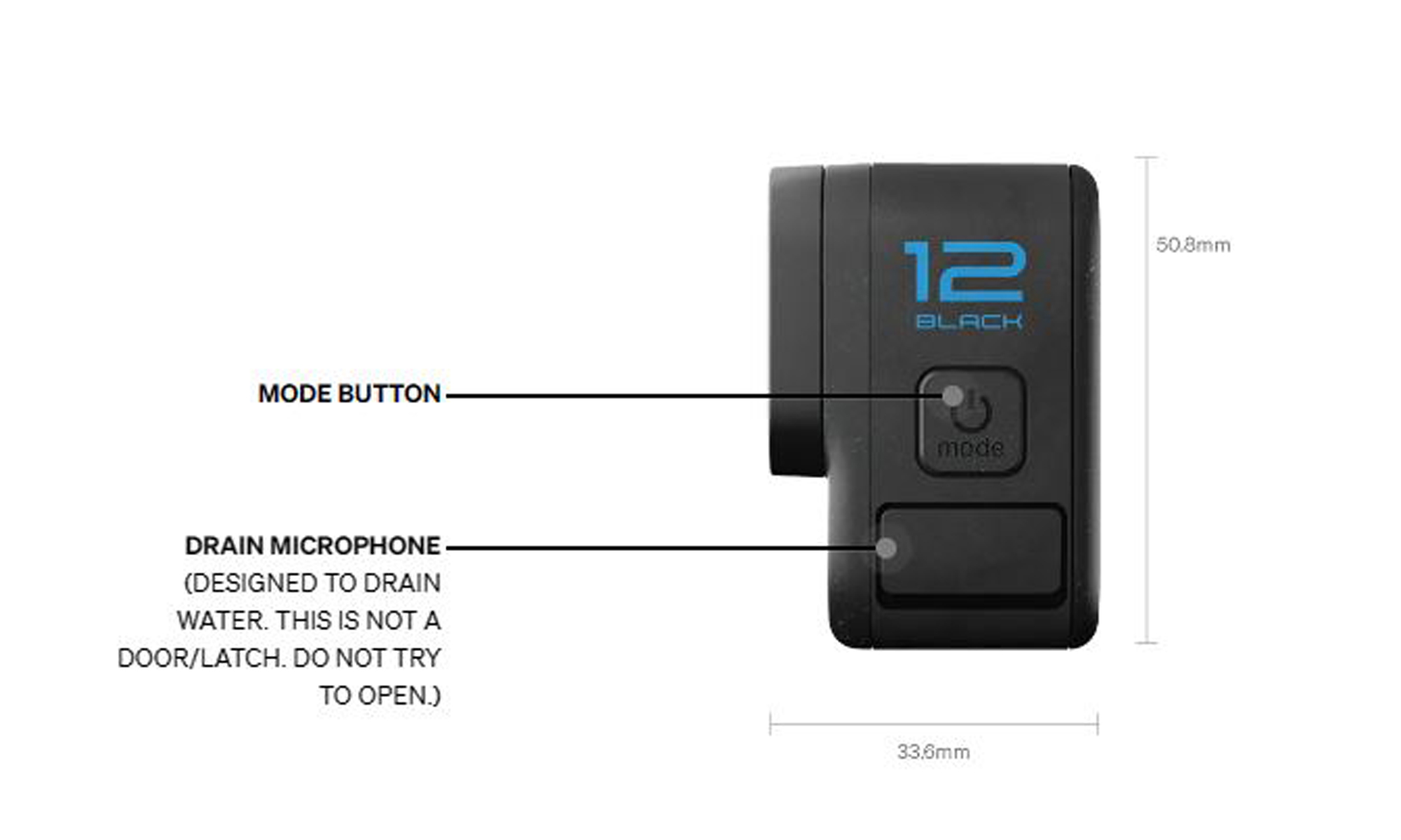 GoPro Hero12 Action Camera, Rugged + WaterProof, 10M (33FT) [ TCA ...