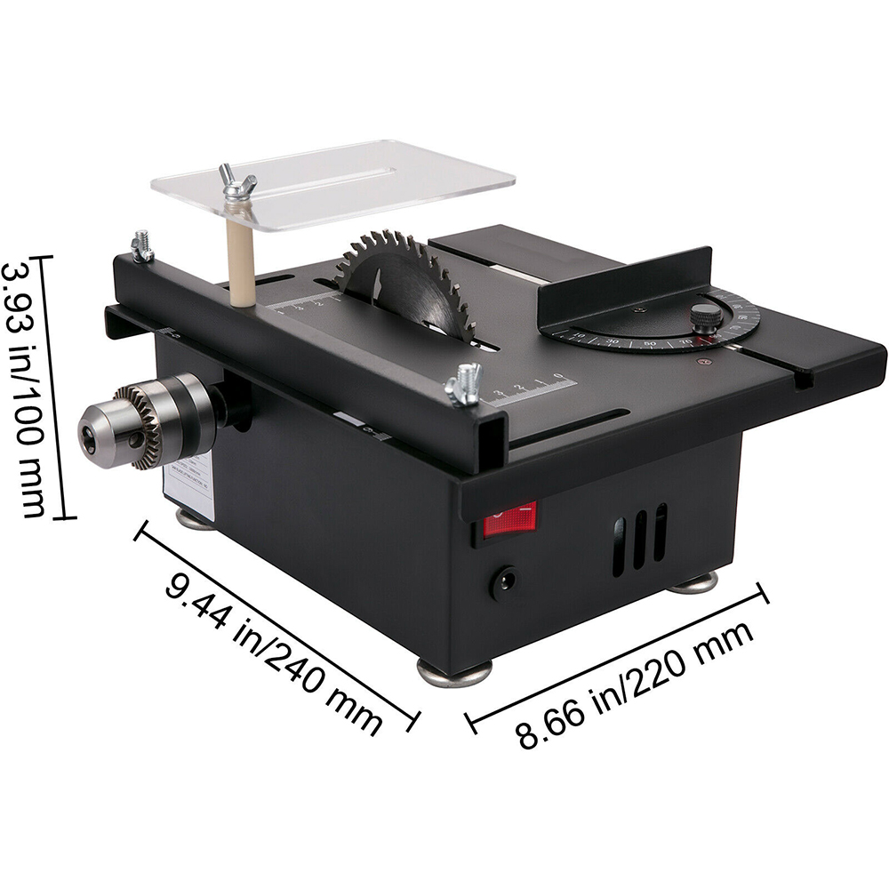 Mini Table Saw, 100W Portable Small Desktop Electric Saw