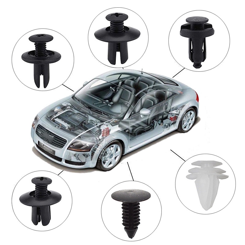 Auto Fastener Clip Car Body Push Retainer Pin Rivet Bumper Door Trim ...