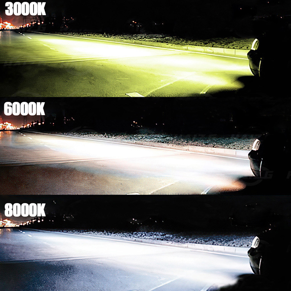 H4 Led headlight for car HB2/9003 H11/H8/H9 fog lamp 300W 20000LM 3 ...