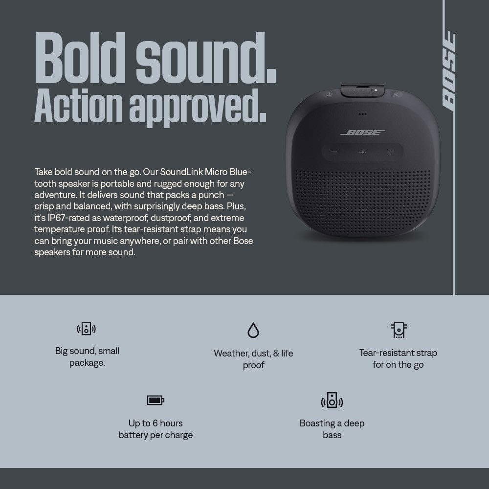 Bose SoundLink Micro Bluetooth speaker ポータブル ワイヤレス