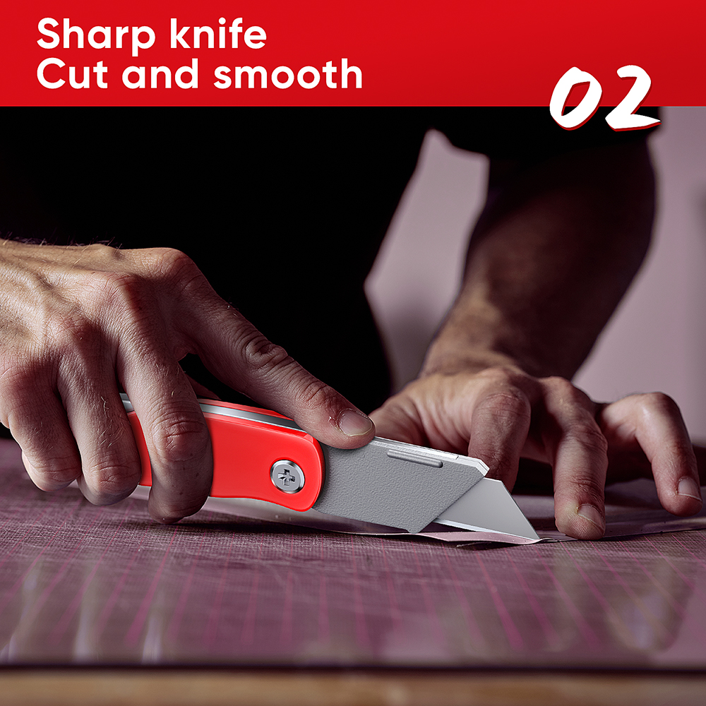 Mitsushi 2PCS Utility Cutter Knives Set With Retractable Blade | Shopee ...