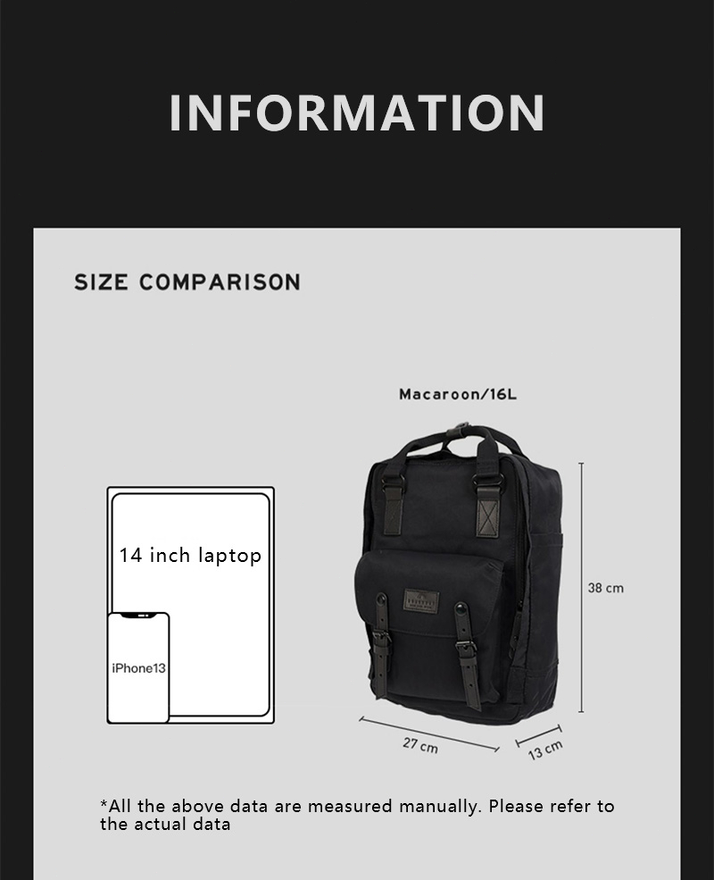 Original Doughnut Macaron Backpack for men Large Capacity School Bag ...