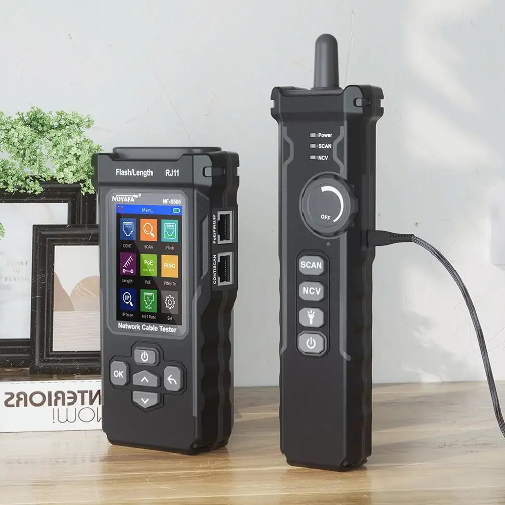 Testeur De Câble Réseau NOYAFA NF-8506 - LCD Digital - Rechargeable - Neuf