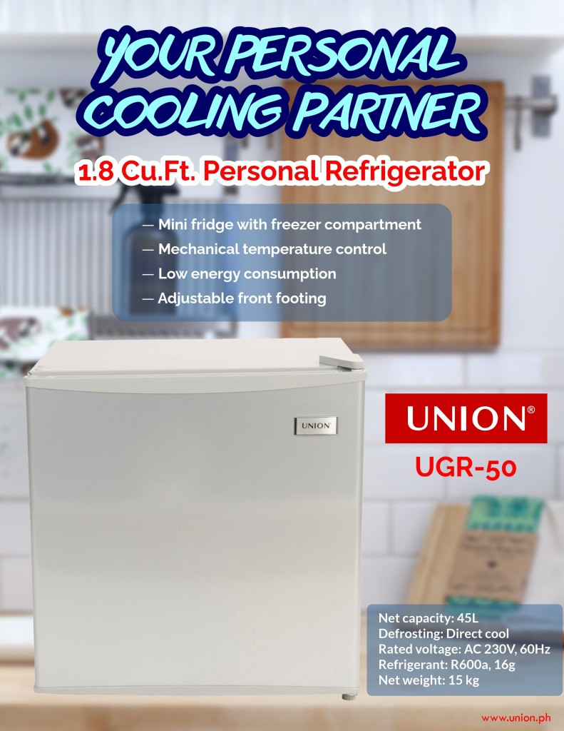 Union UGR-50 1.8 cu. ft. Personal Refrigerator | Shopee Philippines