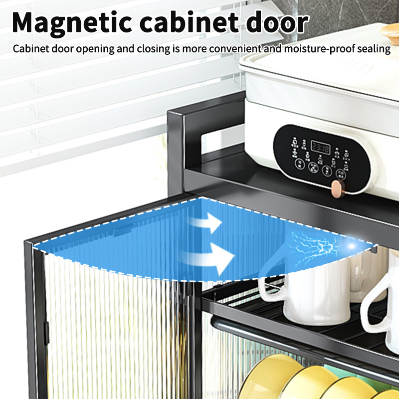 Jiditech 2/3-Tier Dish Rack Dish Drainer Dish Black/White Shelf Cabinet ...