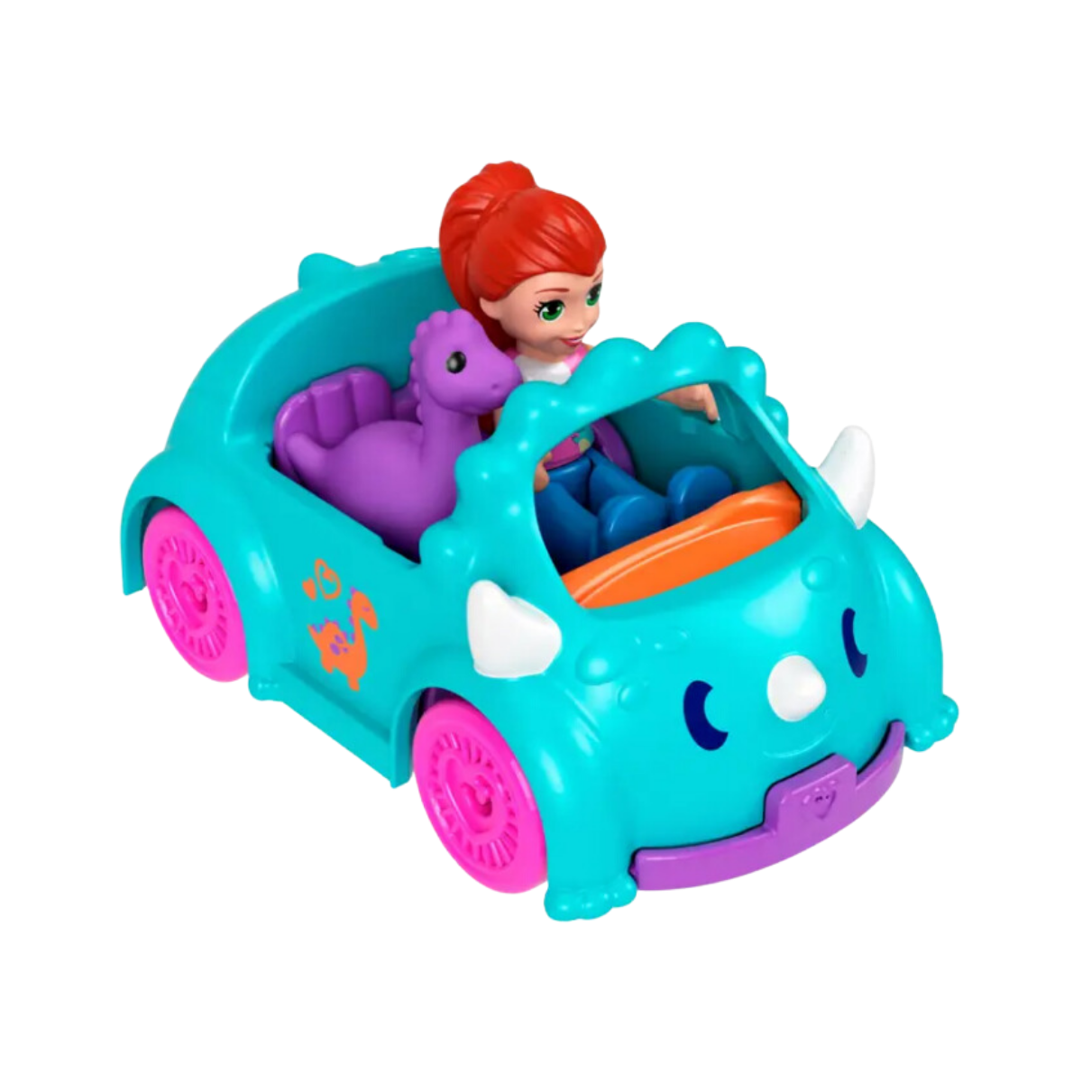 Polly Pocket Pollyville Single Vehicle with Mini Doll and Pet Dino | Shopee Philippines