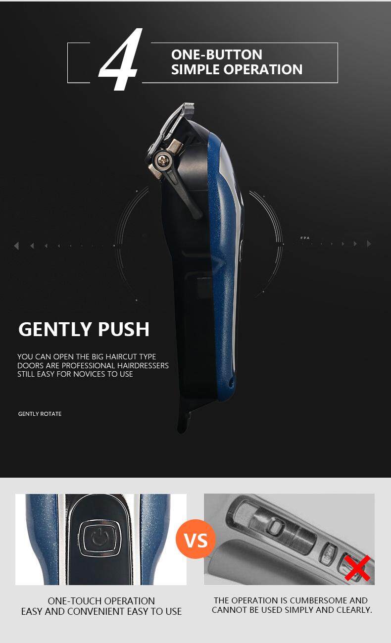 Kemei Razor Hair Cut Rechargeable Hair Clipper Cordless LCD Monitor ...