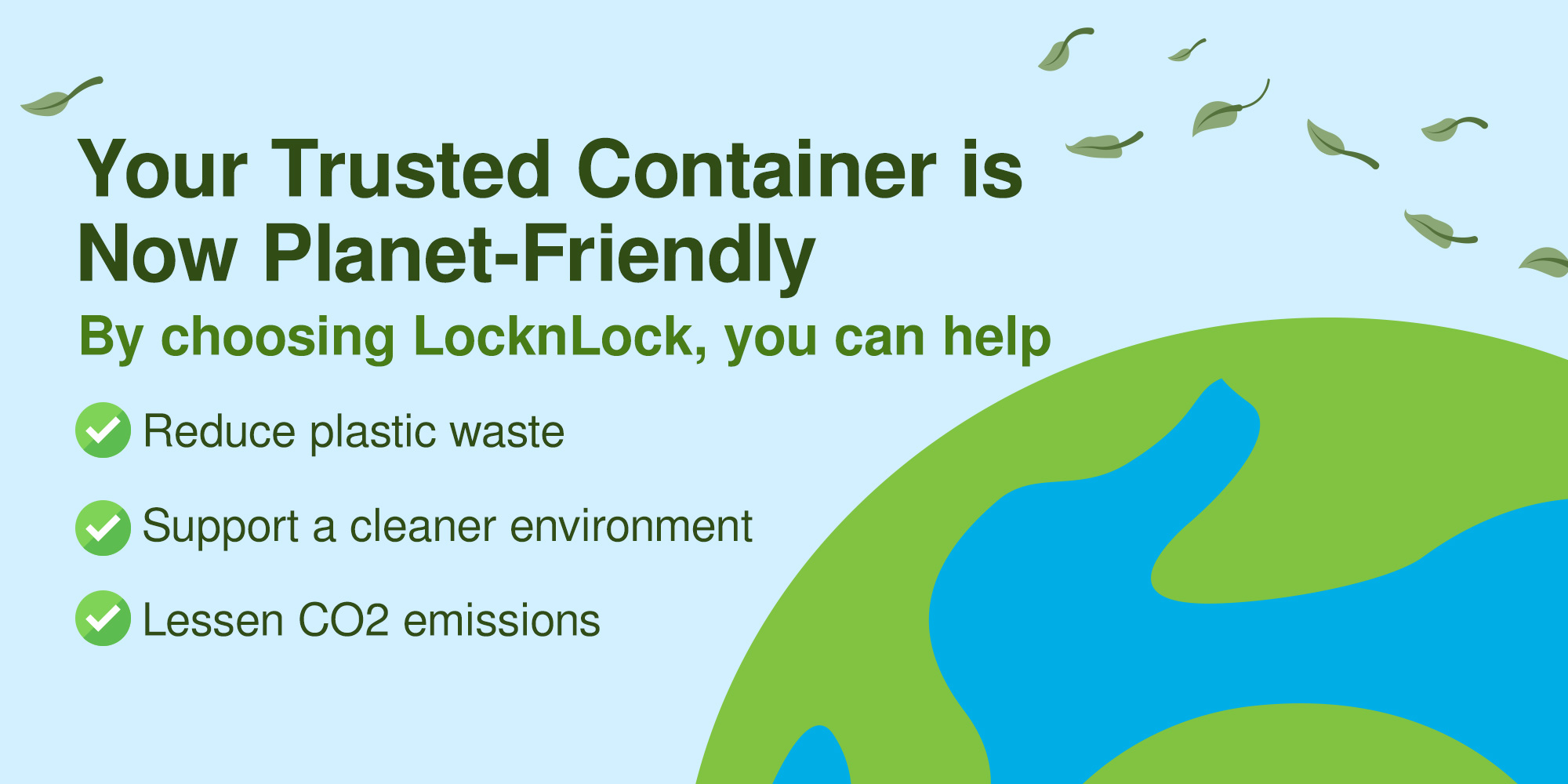 LocknLock Eco-Friendly Classic Airtight Rectangular Food Container w ...