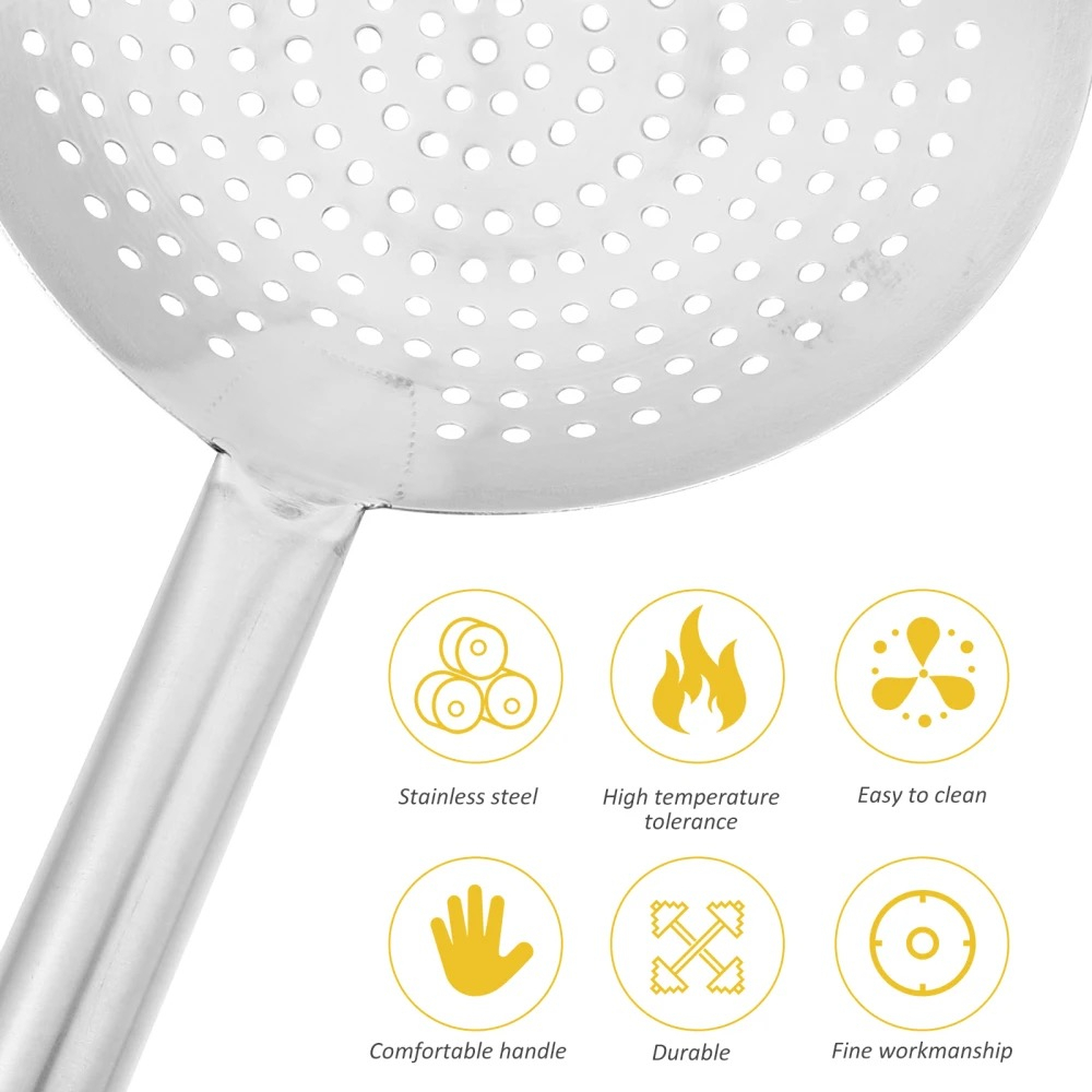 Stainless Steel Filter Mesh Oil Pot Food Filter Cookware Colander Fried ...