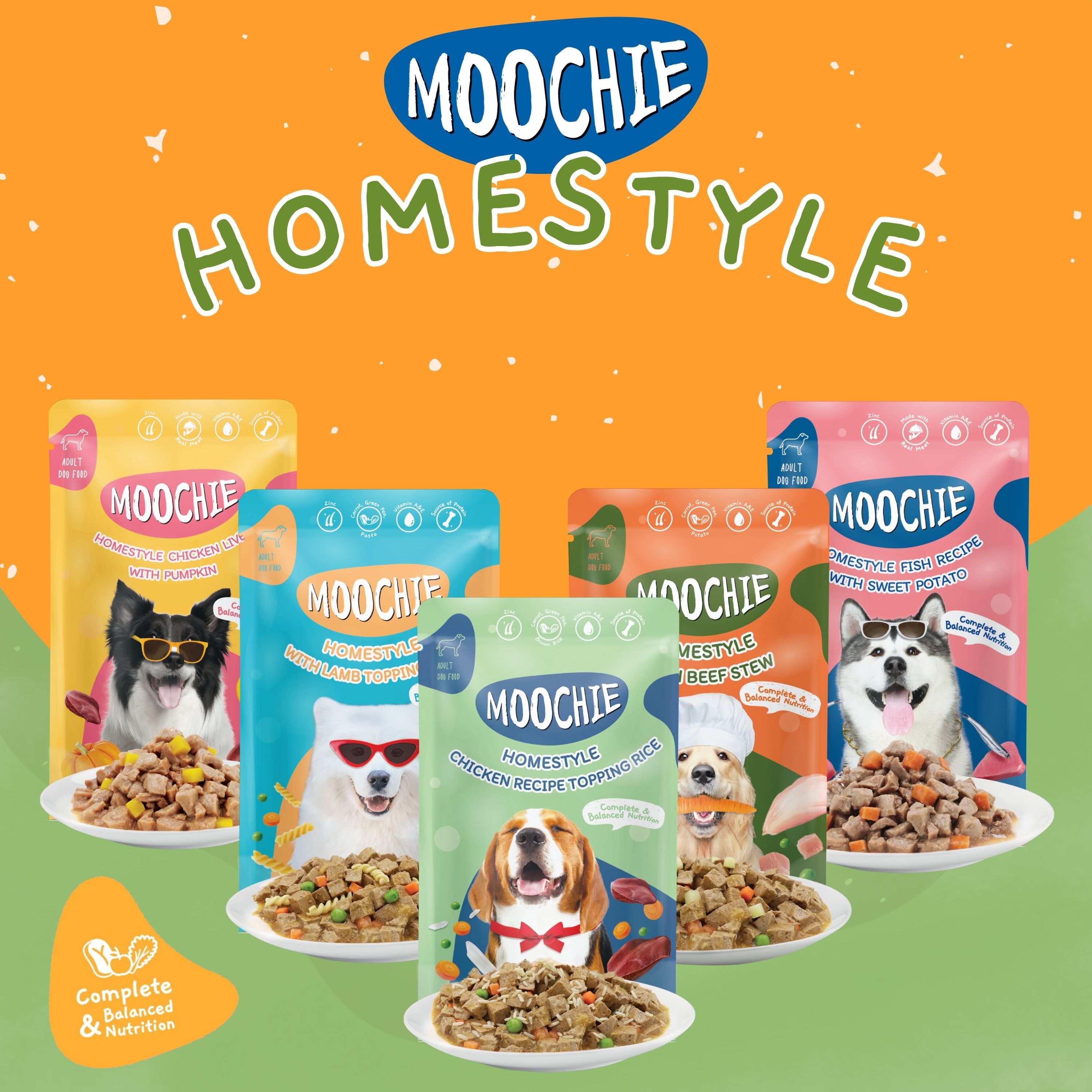 Moochie SAVERS BOX Wet Dog Food Homestyle Home Cooked Assorted Flavor ...